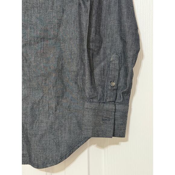 Banana Republic Dillon Black Denim Women's Button-Up Shirt, Size S-- - Picture 4 of 6
